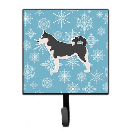 Carolines Treasures Winter Snowflake Siberian Husky Leash or Key Holder BB3580SH4